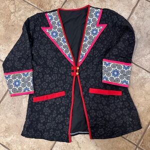 Hmong Tribal Style Brocade Jacket Unique and Ethnic Design